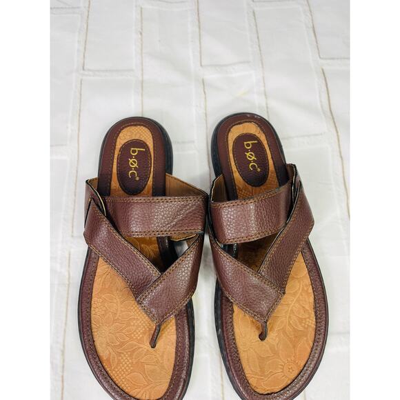 BOC leather thong flip flop sandals slip on size 9M - Picture 3 of 4